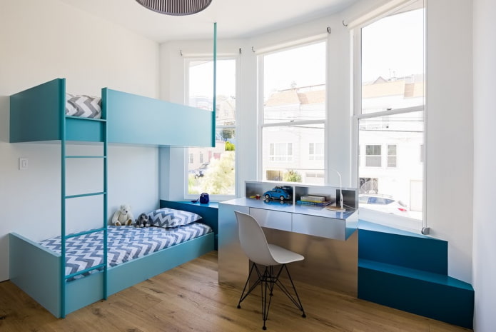 Modèle à deux niveaux pour chambre d'enfant garçon