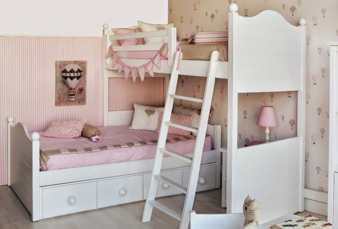 Modèle à deux niveaux dans la chambre des filles