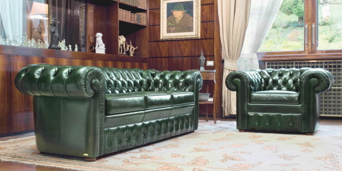 canapé et fauteuil en attelage de chariot