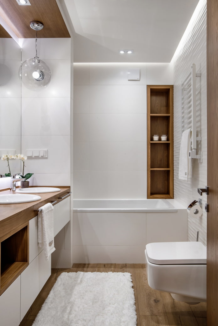 Plafond avec éclairage