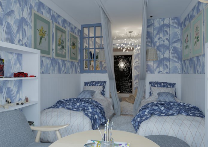 chambre d'enfants pour deux enfants
