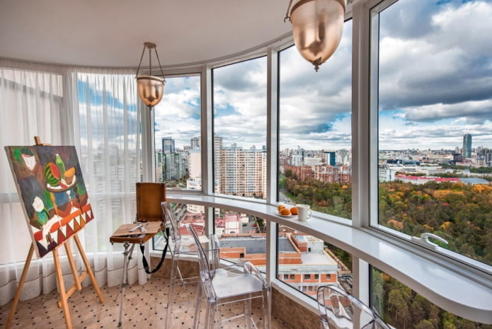 conception de l'espace balcon