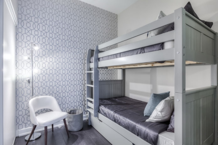 intérieur d'une chambre pour deux enfants