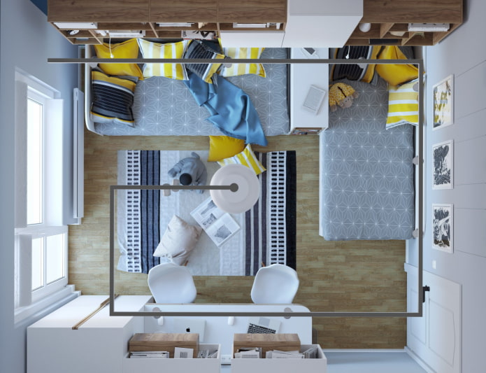 Aménagement d'une chambre d'enfant de 10 m²
