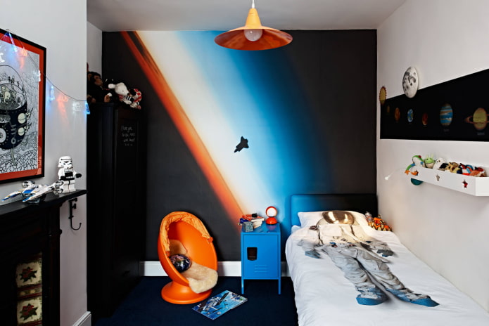 Chambre dans le style de l'espace