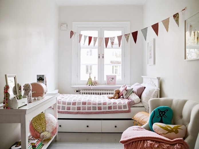 Aménagement et zonage d'une chambre d'enfant de 9 mètres carrés