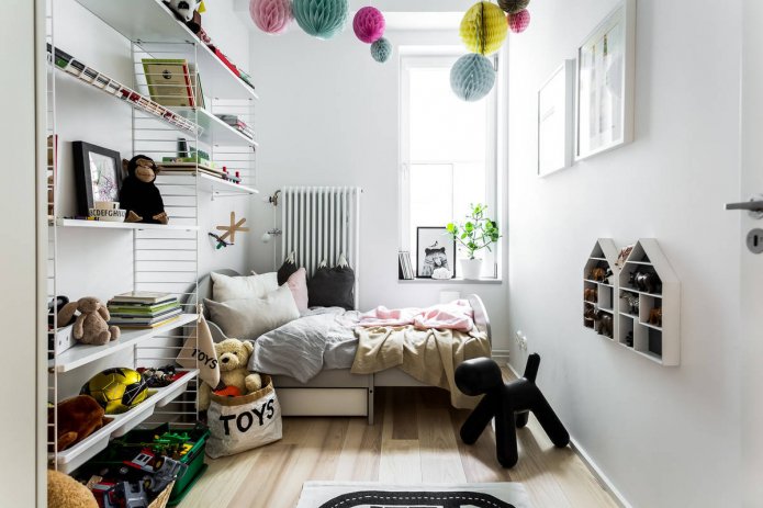 Conception de chambre à 9 carrés pour un garçon