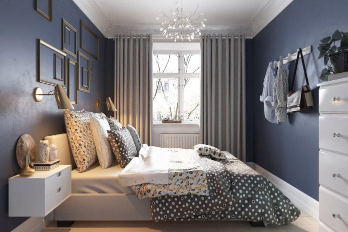 Aménagement d'une chambre dans un appartement de deux pièces