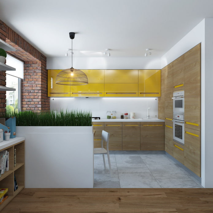 Aménagement de la cuisine dans un appartement de deux pièces