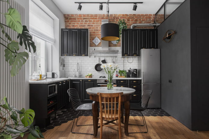 Aménagement de la cuisine dans un appartement de deux pièces