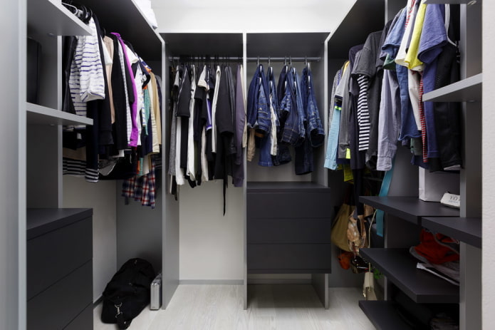 Agencement d'une armoire en U