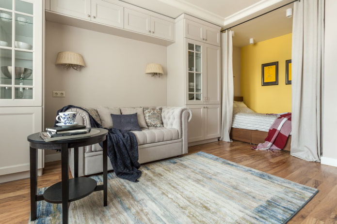 zonage d'un salon de 16 m²
