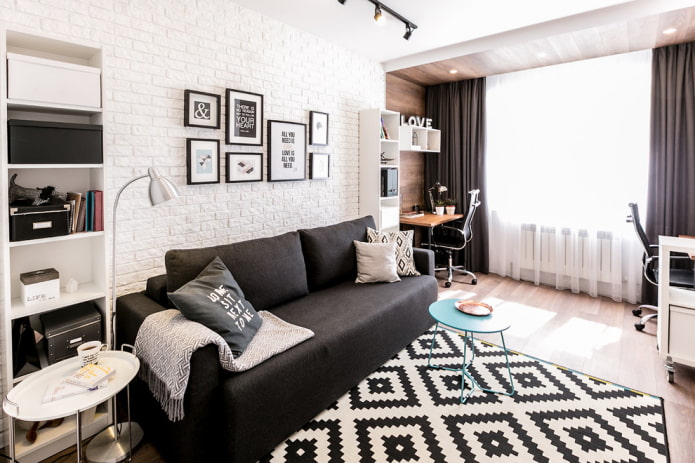 zonage d'un salon de 16 m²