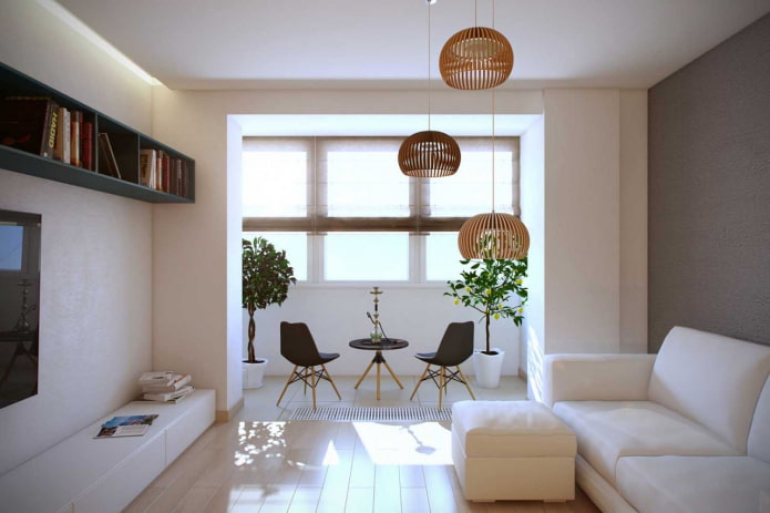salon de 18 m² avec balcon
