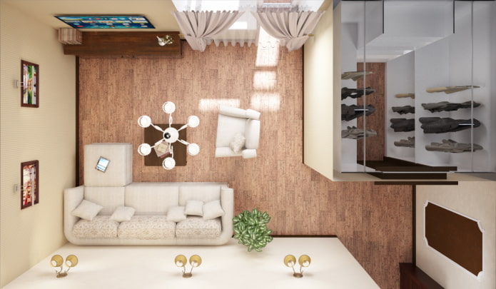 Salon avec dressing