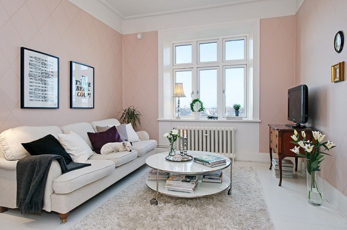 Salon de style scandinave