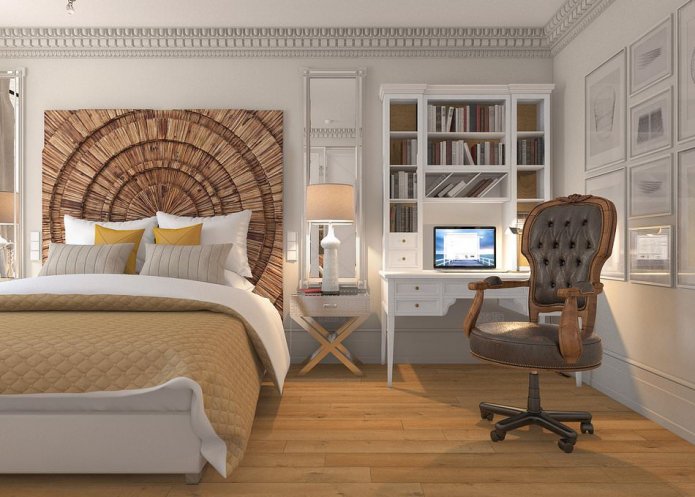 chambre avec lieu de travail