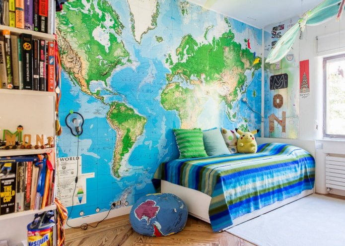 fond d'écran photo avec une carte du monde
