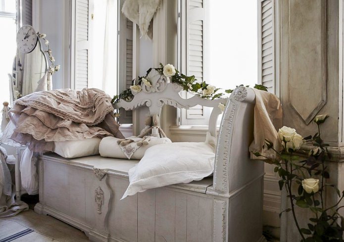 Banc shabby chic