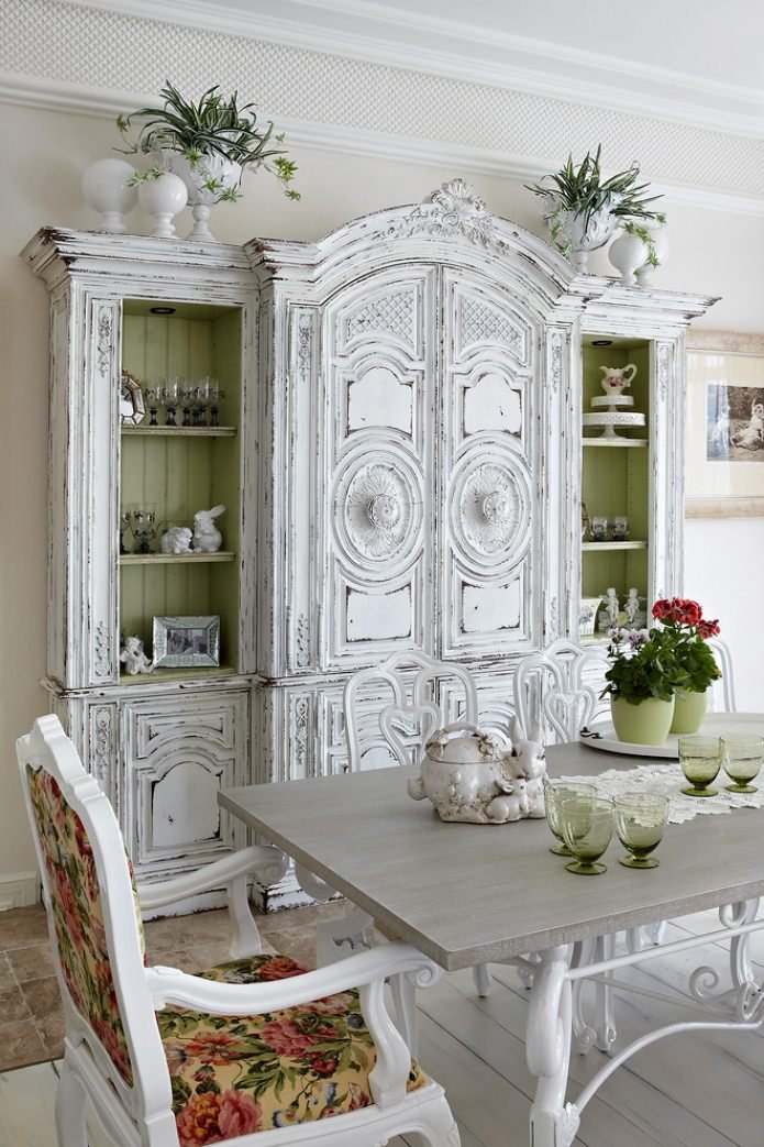 salle à manger style shabby chic