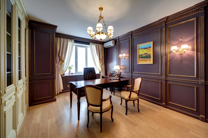 intérieur d'un bureau de style anglais