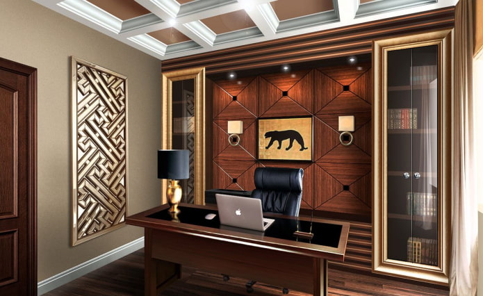 Intérieur de bureau art déco