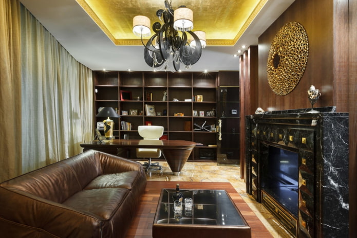 Intérieur de bureau art déco