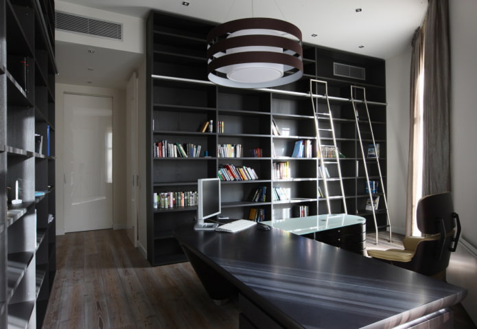 intérieur d'étude minimaliste