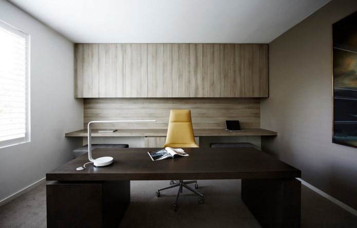 intérieur d'étude minimaliste