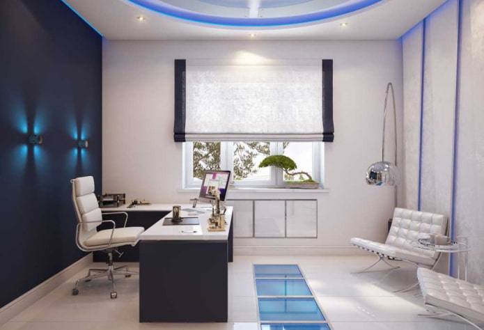 intérieur d'étude minimaliste