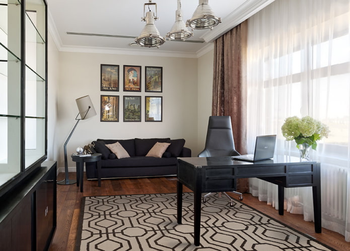design d'intérieur d'étude