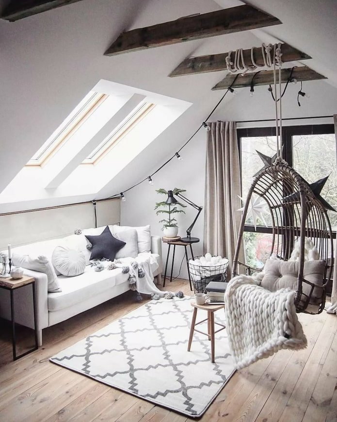 grenier de style scandinave