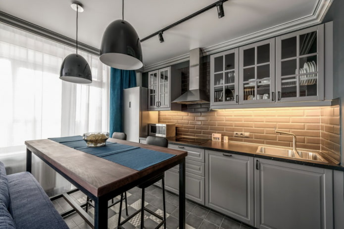 Ensemble de cuisine à l'intérieur d'une cuisine de 10 m²