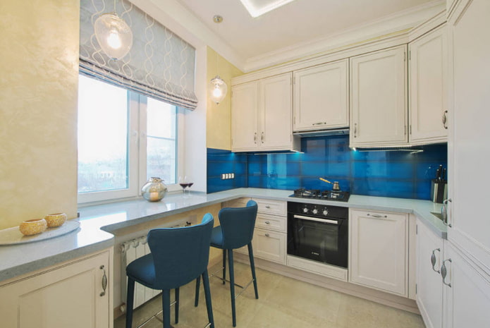 intérieur de cuisine de 10 m²