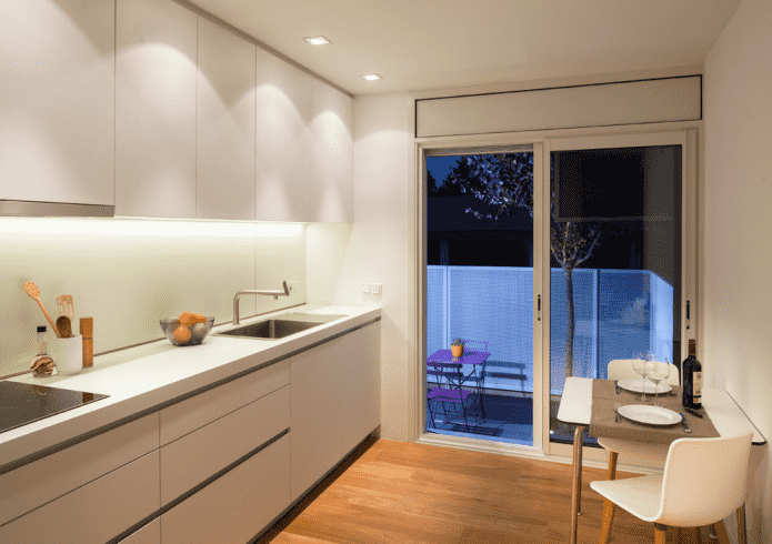 intérieur de cuisine de 10 m²