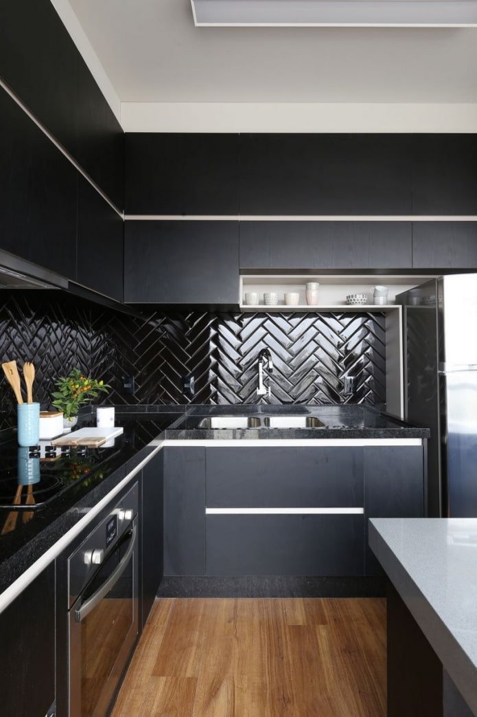 carrelage en porc noir