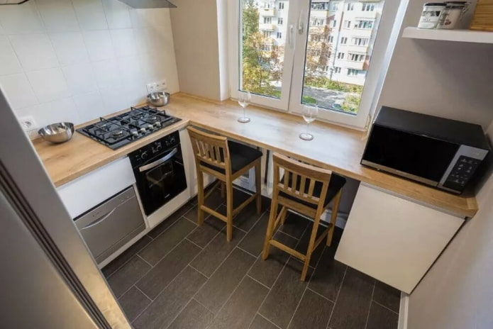 carrelage peint dans la cuisine