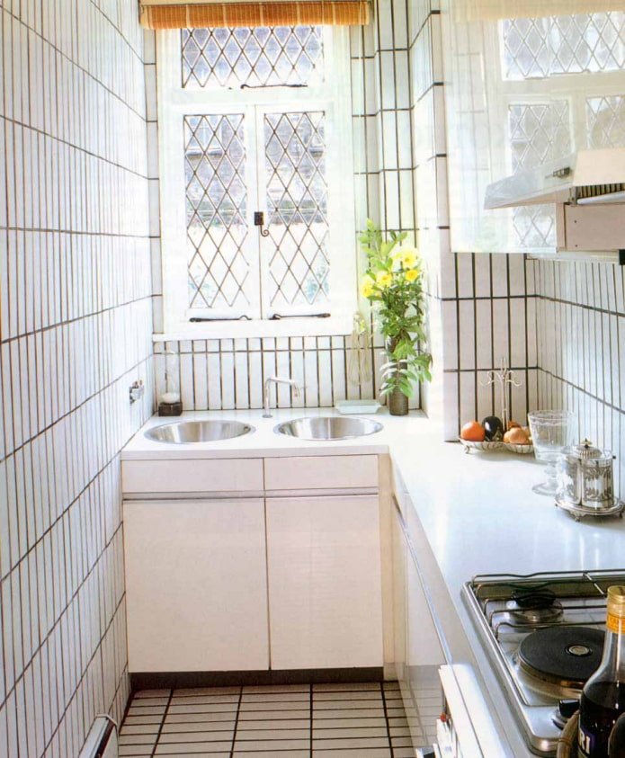 Murs de cuisine en carrelage