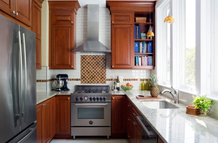 Couleurs de l'intérieur d'une cuisine de 5 m²