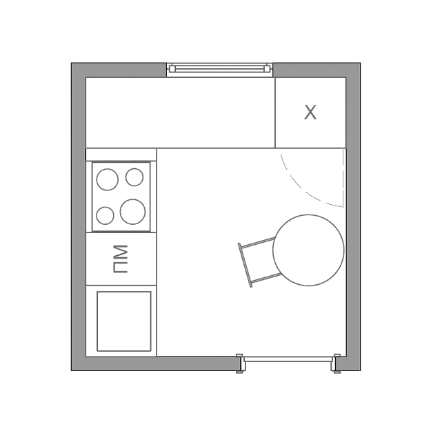 Agencement d'une cuisine de 5 m²
