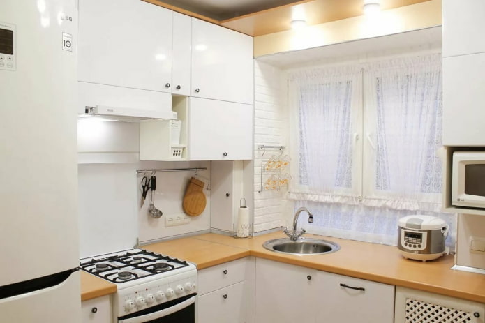 Intérieur de cuisine de 6 mètres carrés