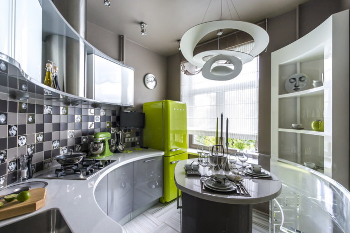 Cuisine de 6 m² style high-tech
