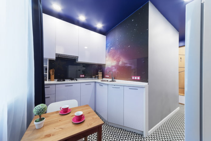 Éclairage dans une cuisine de 6 m²