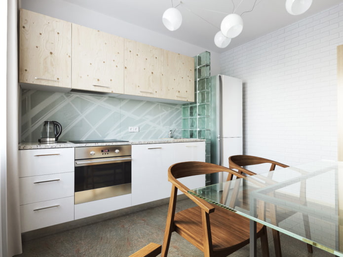 ensemble de cuisine droit