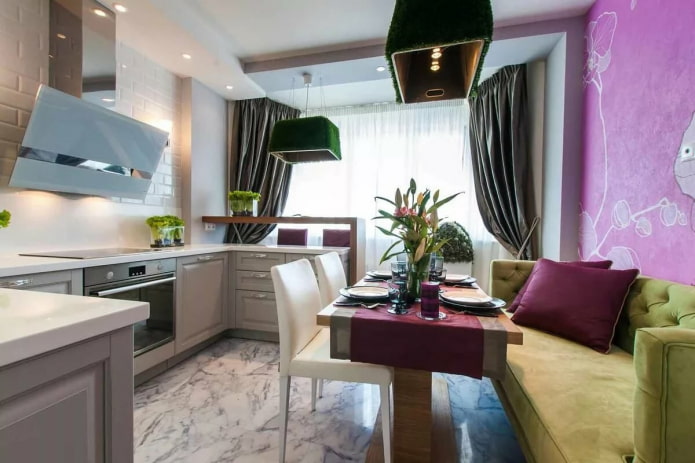 Aménagement d'une cuisine avec un balcon