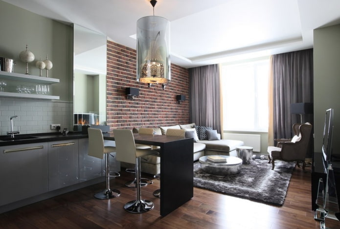 cuisine-salon de style loft