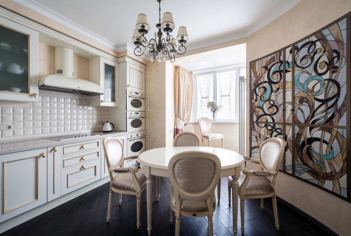 Conception d'une cuisine combinée avec une loggia