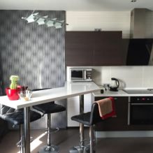 Aménagement de cuisine avec un comptoir de bar : 60 photos modernes d'intérieur -19