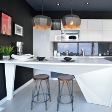 Aménagement de cuisine avec comptoir de bar : 60 photos modernes d'intérieur -6