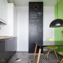 Cuisine design avec papier peint vert : 55 photos modernes d'intérieur-5